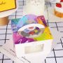 Custom printing cardboard paper cake packaging box with handle
