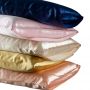 Custom Gold Rectangle smooth satin silk pillowcase