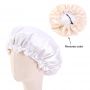 Custom double layer yellow baby bonnet 
