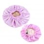 Customized logo Pink mommy and baby satin bonnets
