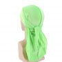 Custom logo yellow designer velvet durags for men