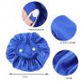 Custom Elastic sombrero edge Satin silk bonnets with button