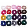 Different colors girls wholesale elastic scrunchy hair ties