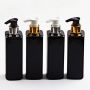 Gold luxury 500ml Empty plastic Shampoo bottle 