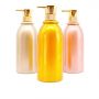 Gold luxury 500ml Empty plastic Shampoo bottle 