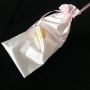100 Custom Pink Silk Satin Hair Extensions Packaging Bags