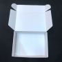 Custom white hair shipping box with logo for hair 