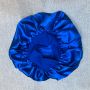 Custom Gold single layer bonnet satin silk with wide band
