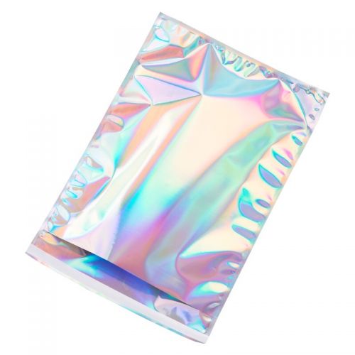 Custom Colorful holographic poly mailer bag shiny shipping bag 