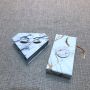 Custom Marble print eyelash box packaging for lash
