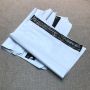 White Matte biodegradable poly mailer custom print with logo 