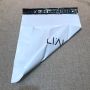 White Matte biodegradable poly mailer custom print with logo 