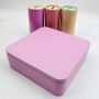Luxury Pink Square tin gift box with round tin inside