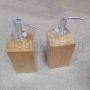 Custom wooden bamboo shampoo bottle Hand sanitizer bottle 