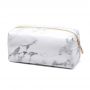 Custom marble makeup brush set bag with zipper 