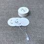 Custom round circle white hang tags with your logo