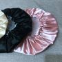 Custom waterproof Shower cap bath cap bonnet with satin lined