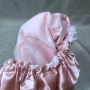 Custom waterproof Shower cap bath cap bonnet with satin lined