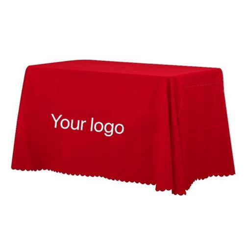 Custom logo rectangle table cloth for wedding or party