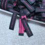 Custom black neck label main label clothing label for garment