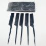 wholesale salon hair cutting level black hairdressing plastic professional barber combs