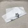 Custom logo transparent zipper bag for clothing