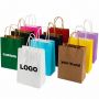 Custom logo kraft paper packaging food bags for coffee bread drink 