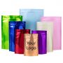 Custom logo colorful ziplock mylar plastic food foil aluminum bag