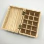 Custom bamboo essential oil storage box with lock