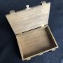 Custom handmade laquer vintage antique wooden box for wine