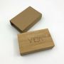 Custom rectangle solid bamboo gift packaging box with sleeve 