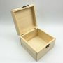 Luxury small hinges metal clasp gift packaging plain custom wooden box