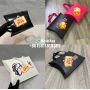 Custom Printed purple Hair Extension Packaging Folding Paper Pillow Box With Handles