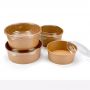 Custom paper disposable kraft bowl for food soup