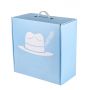 Custom printed shipping packaging hat box with insert tray 