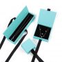 Custom colorful small paper jewelry boxes with ribbon close