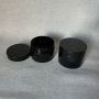 Custom black 250ML PET cosmetic plastic jar for cream edge control