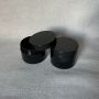 Custom black 250ML PET cosmetic plastic jar for cream edge control