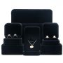 Custom large velvet jewelry gift box packaging for ring earrings necklace bracelet