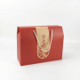 Custom print Empty portable handling fruit corrugated packaging box for boutique gift food holiday