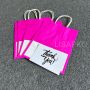 Recyclable Kraft Paper Bag With Own Logo Custom Shopping Paper Bag For Food With Handle Take away bag
