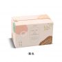 Custom color zipper carton box mailer shipping box with double sided tape inside