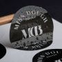 Custom blue Printed Round pvc Sticker / Waterproof Plastic Round Sticker / Adhesive Paper Round Label Sticker