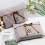 Custom Logo gray Velvet Clothing Dress Packaging Dust Envelope Bag Soft Luxury Velvet Makeup Packaging Shopping Envelope Bag