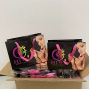 Cosmetics Clothes Packaging Paper Bag Personalized pink Luxury Custom Paper Shopping Bags