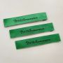 Custom made high-end high-density woven labels neck labels with your brand for clothing wig hair 