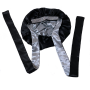 Custom Satin Hair Reversible Bling Bling Diamond Rhinestone Bonnet With Long Ties