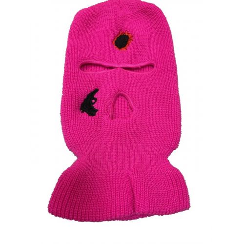 Custom Ski Mask 3 Holes Embroidery winter Knitted hat
