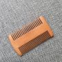 custom double tooth lice comb wooden mustaches mini comb