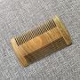 custom double tooth lice comb wooden mustaches mini comb